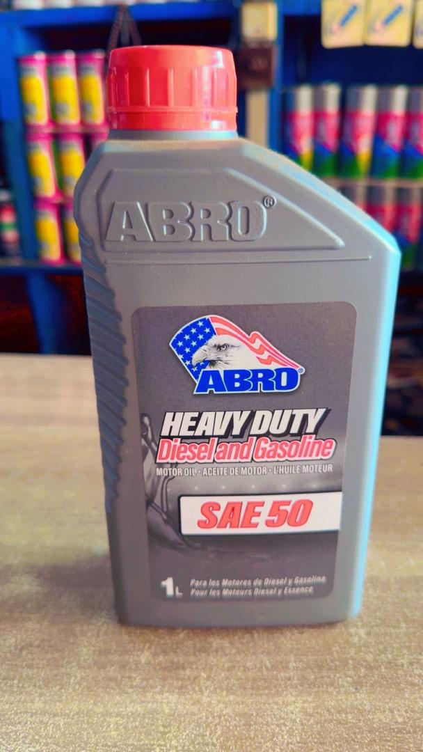 Huile moteur ABRO SAE 50 pour moteurs Diesel et essence
