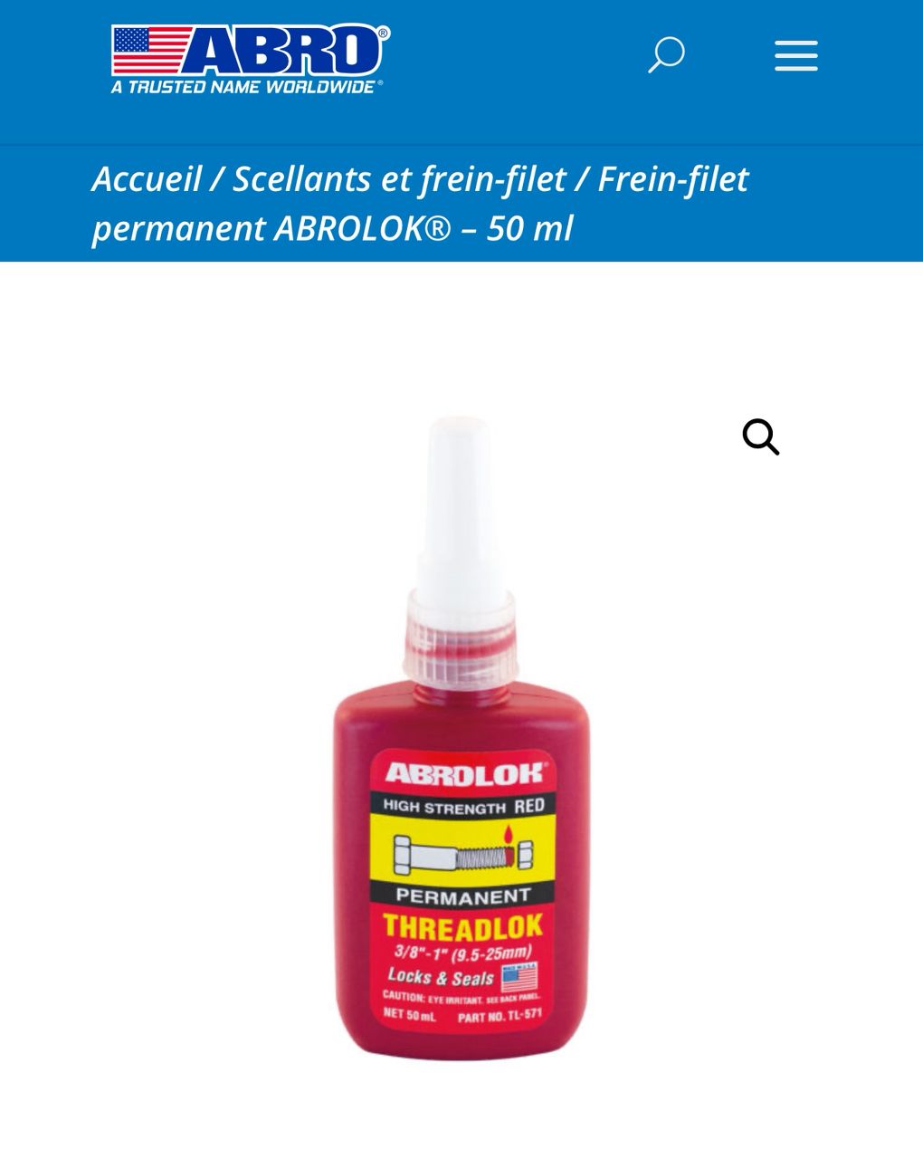 ABROLOK® FREIN-FILET PERMANENT HAUTE RÉSISTANCE
